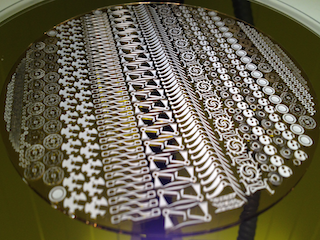 Wafer-batch with electroformed Nickel-components